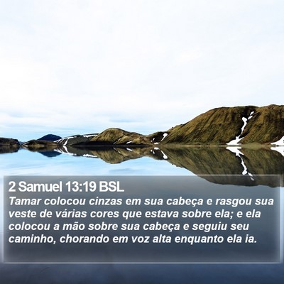 2 Samuel 13:19 BSL Bible Verse Image