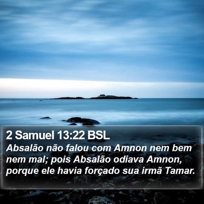 2 Samuel 13:22 BSL Bible Verse Image