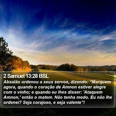 2 Samuel 13:28 BSL Bible Verse Image