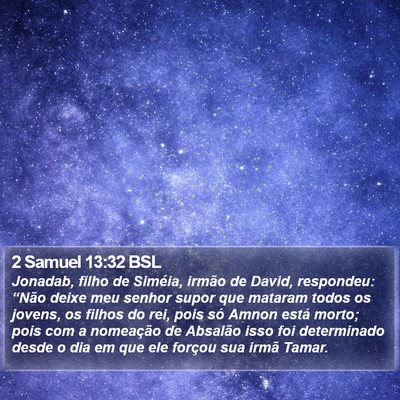 2 Samuel 13:32 BSL Bible Verse Image