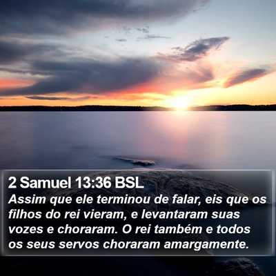 2 Samuel 13:36 BSL Bible Verse Image