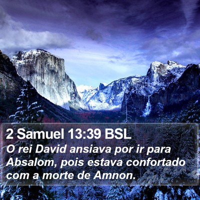 2 Samuel 13:39 BSL Bible Verse Image