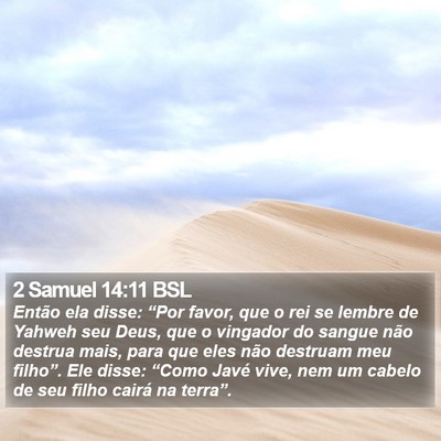 2 Samuel 14:11 BSL Bible Verse Image