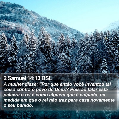 2 Samuel 14:13 BSL Bible Verse Image