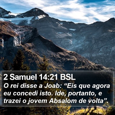 2 Samuel 14:21 BSL Bible Verse Image