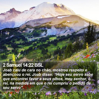 2 Samuel 14:22 BSL Bible Verse Image