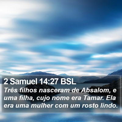 2 Samuel 14:27 BSL Bible Verse Image