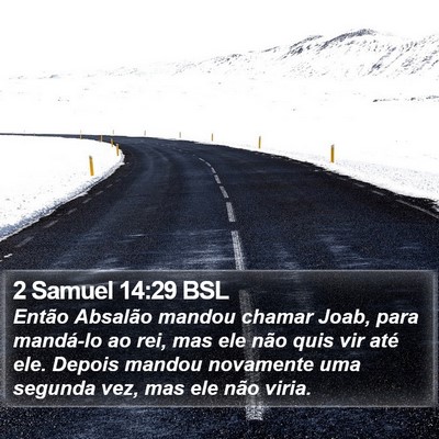 2 Samuel 14:29 BSL Bible Verse Image