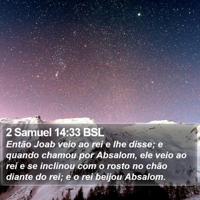 2 Samuel 14:33 BSL Bible Verse Image
