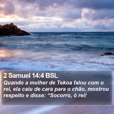 2 Samuel 14:4 BSL Bible Verse Image