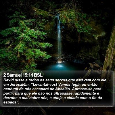 2 Samuel 15:14 BSL Bible Verse Image