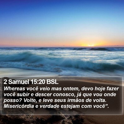 2 Samuel 15:20 BSL Bible Verse Image