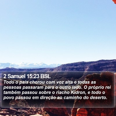 2 Samuel 15:23 BSL Bible Verse Image