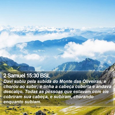 2 Samuel 15:30 BSL Bible Verse Image