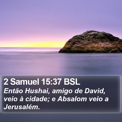 2 Samuel 15:37 BSL Bible Verse Image