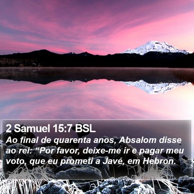 2 Samuel 15:7 BSL Bible Verse Image