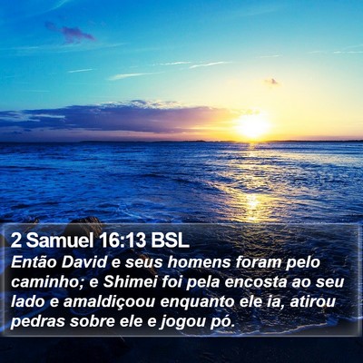 2 Samuel 16:13 BSL Bible Verse Image