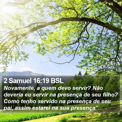 2 Samuel 16:19 BSL Bible Verse Image