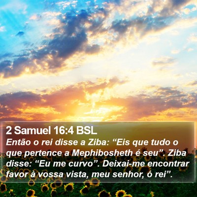 2 Samuel 16:4 BSL Bible Verse Image