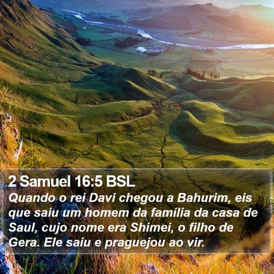 2 Samuel 16:5 BSL Bible Verse Image