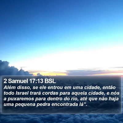 2 Samuel 17:13 BSL Bible Verse Image