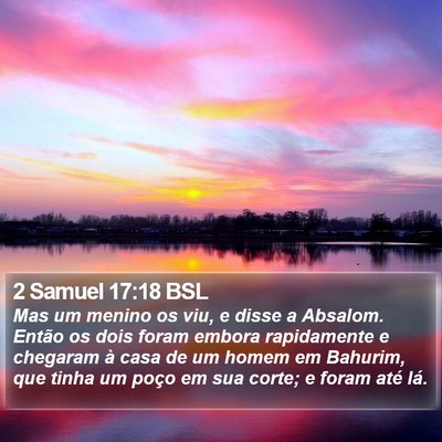 2 Samuel 17:18 BSL Bible Verse Image