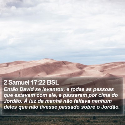 2 Samuel 17:22 BSL Bible Verse Image