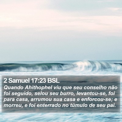 2 Samuel 17:23 BSL Bible Verse Image