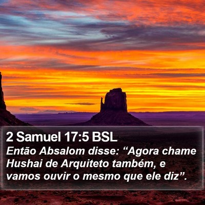 2 Samuel 17:5 BSL Bible Verse Image
