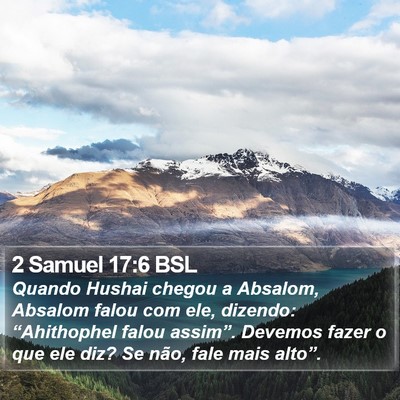 2 Samuel 17:6 BSL Bible Verse Image