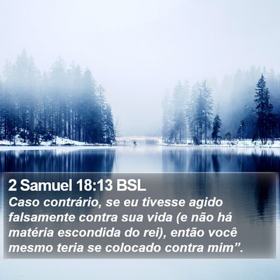 2 Samuel 18:13 BSL Bible Verse Image
