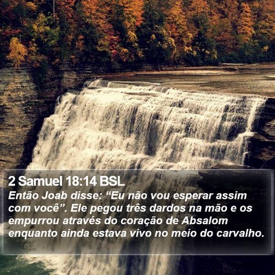 2 Samuel 18:14 BSL Bible Verse Image