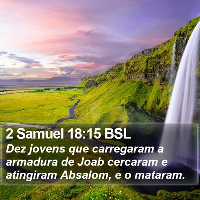 2 Samuel 18:15 BSL Bible Verse Image