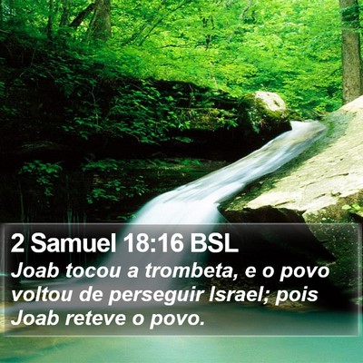 2 Samuel 18:16 BSL Bible Verse Image