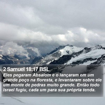 2 Samuel 18:17 BSL Bible Verse Image