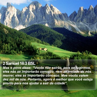 2 Samuel 18:3 BSL Bible Verse Image