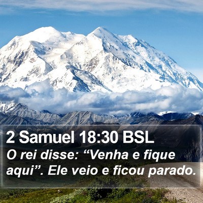 2 Samuel 18:30 BSL Bible Verse Image