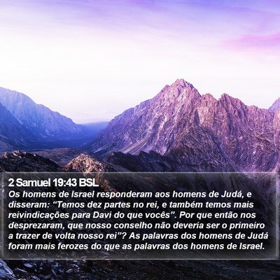 2 Samuel 19:43 BSL Bible Verse Image