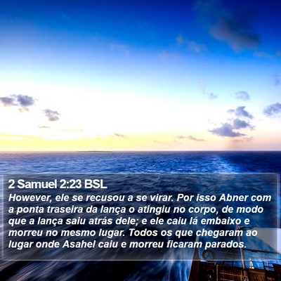 2 Samuel 2:23 BSL Bible Verse Image