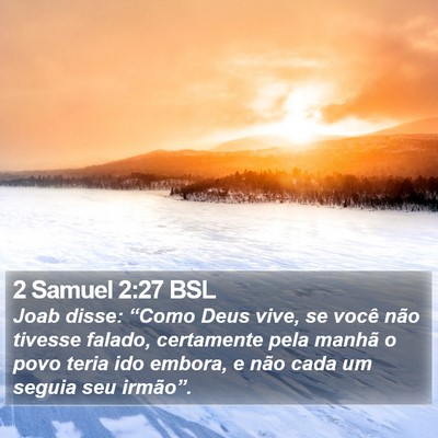 2 Samuel 2:27 BSL Bible Verse Image