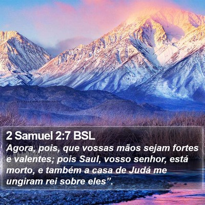 2 Samuel 2:7 BSL Bible Verse Image