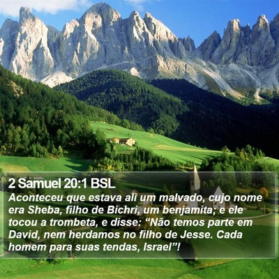 2 Samuel 20:1 BSL Bible Verse Image