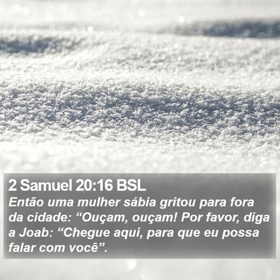 2 Samuel 20:16 BSL Bible Verse Image