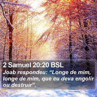 2 Samuel 20:20 BSL Bible Verse Image