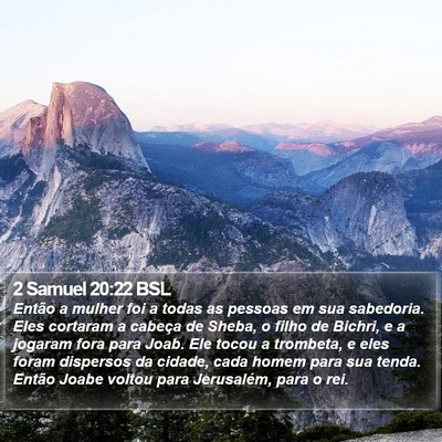 2 Samuel 20:22 BSL Bible Verse Image