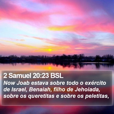 2 Samuel 20:23 BSL Bible Verse Image