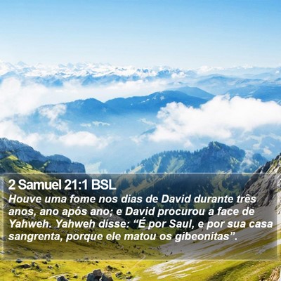 2 Samuel 21:1 BSL Bible Verse Image