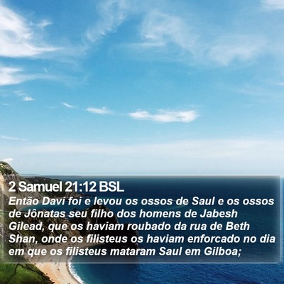2 Samuel 21:12 BSL Bible Verse Image