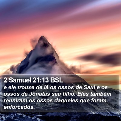 2 Samuel 21:13 BSL Bible Verse Image