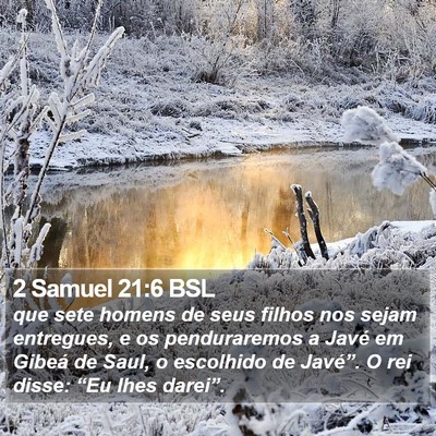 2 Samuel 21:6 BSL Bible Verse Image